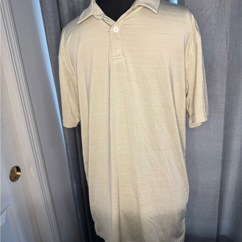 BKE Men's Beige Polo Shirt
